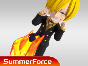 Vinsmoke Sanji SD - One Piece Model 3D