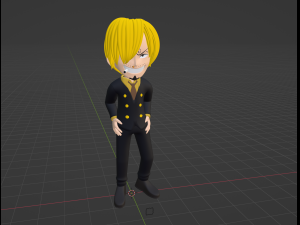 Vinsmoke Sanji SD - One Piece Model 3D