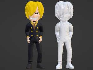 Vinsmoke Sanji SD - One Piece Model 3D