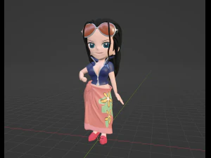 Nico Robin SD - One Piece 3D Model