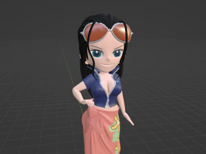 Nico Robin SD - One Piece 3D Model