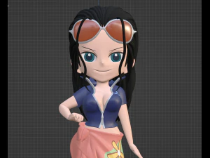 Nico Robin SD - One Piece 3D Model