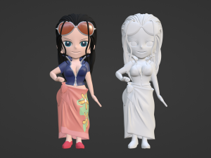 Nico Robin SD - One Piece 3D Модель