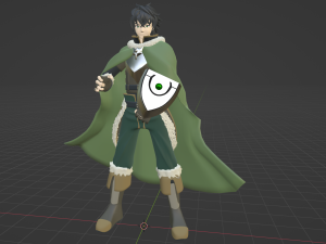 Naofumi Iwatani - Rising of the Shield Hero 3D-Modell