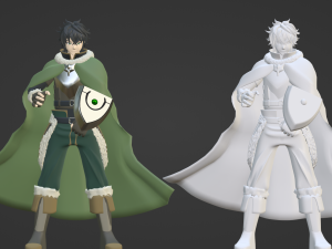 Naofumi Iwatani - Rising of the Shield Hero 3D-Modell