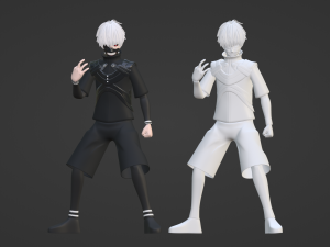 Ken Kaneki - tokyo ghoul Modelo 3D