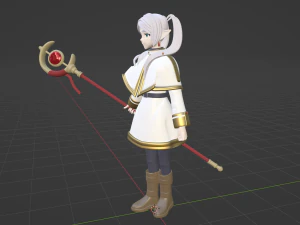 Frieren - Frieren m&aacute;s all&aacute; del final del viaje Modelo 3D
