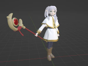 Frieren - Frieren m&aacute;s all&aacute; del final del viaje Modelo 3D