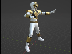 White Ranger - Mighty Morphin Power Rangers 3D Model