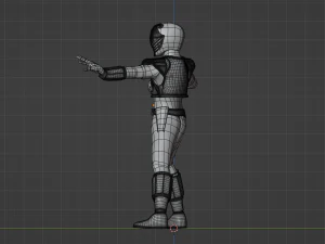 White Ranger - Potenti Power Rangers Morphin Modello 3D