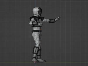 White Ranger - Potenti Power Rangers Morphin Modello 3D