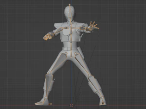 White Ranger - Potenti Power Rangers Morphin Modello 3D