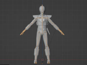 White Ranger - Potenti Power Rangers Morphin Modello 3D