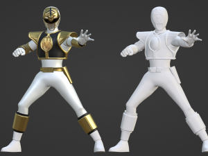 White Ranger - Mighty Morphin Power Rangers 3D Model