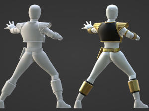 White Ranger - Mighty Morphin Power Rangers 3D Model