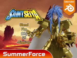 제미니 데프테로스 - 세인트 세이야 3D 모델