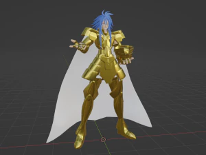 Gemini Defteros - Saint Seiya 3D Model