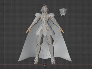 Gemini Defteros - Saint Seiya 3D Model