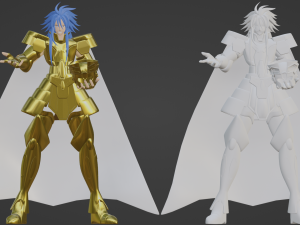 Gemini Defteros - Saint Seiya Model 3D