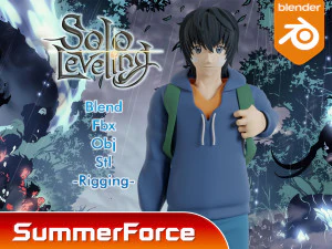 Sung Jin Woo - Solo leveling 3D Model