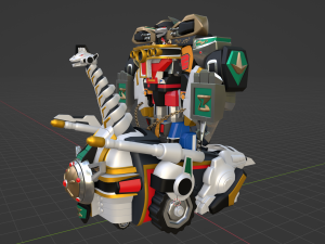 Dino Ultrazord - Power Ranger 3D मॉडल