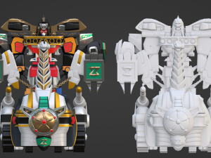 Dino Ultrazord - Power Ranger 3D मॉडल