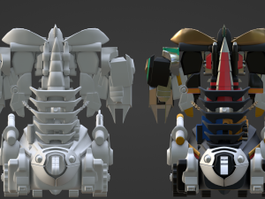 Dino Ultrazord - Power Ranger 3D मॉडल