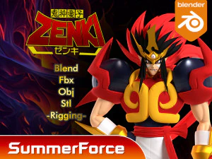 ZENKI - Crian&ccedil;a Deus Dem&ocirc;nio Zenki Modelo 3D