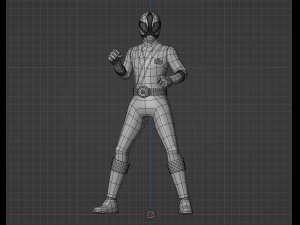 Red Samurai Ranger - Power Rangers Samurai Modelo 3D