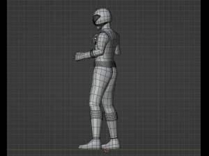 Red Samurai Ranger - Power Rangers Samurai Modelo 3D
