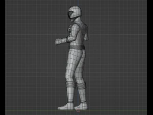 Ranger Samur&aacute;i Rojo - Power Rangers Samurai Modelo 3D