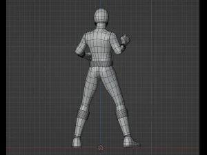 Ranger Samur&aacute;i Rojo - Power Rangers Samurai Modelo 3D