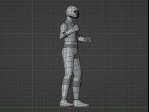 Red Samurai Ranger - Power Rangers Samurai Modelo 3D