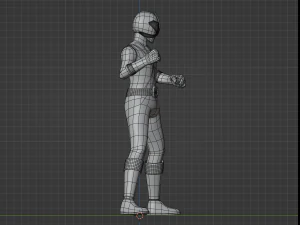 Ranger Samur&aacute;i Rojo - Power Rangers Samurai Modelo 3D