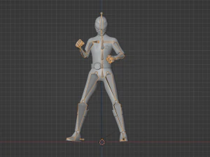 Ranger Samur&aacute;i Rojo - Power Rangers Samurai Modelo 3D