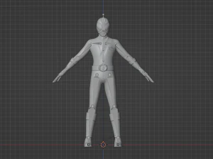 Ranger Samur&aacute;i Rojo - Power Rangers Samurai Modelo 3D
