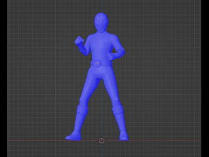 Ranger Samur&aacute;i Rojo - Power Rangers Samurai Modelo 3D