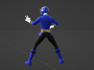 Blue Samurai Ranger - Power Rangers Samurai Model 3D