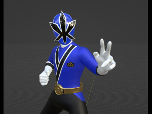 Blue Samurai Ranger - Power Rangers Samurai Model 3D