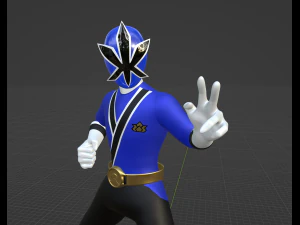 Blue Samurai Ranger - Power Rangers Samurai 3D Model