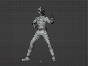 Blue Samurai Ranger - Power Rangers Samurai 3D Model