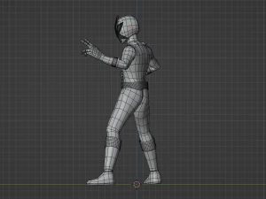 Blue Samurai Ranger - Power Rangers Samurai 3D Model