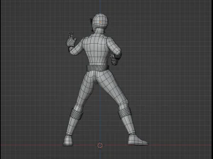 Blue Samurai Ranger - Power Rangers Samurai 3D Model