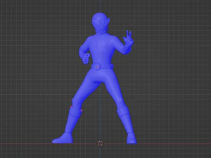 Blue Samurai Ranger - Power Rangers Samurai 3D Model