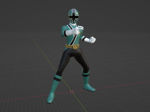 Green Samurai Ranger - Power Rangers Samurai Model 3D