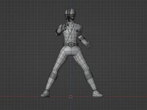 Green Samurai Ranger - Power Rangers Samurai 3D Model