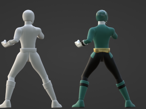Green Samurai Ranger - Power Rangers Samurai Model 3D