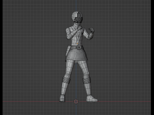 Yellow Samurai Ranger - Power Rangers Samurai Modelo 3D