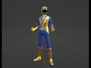 Gold Samurai Ranger - Power Rangers Samurai 3D Model