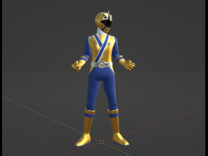Gold Samurai Ranger - Power Rangers Samurai Modelo 3D